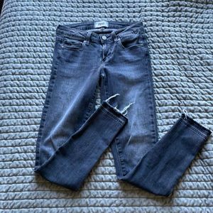 Paige Verdugo Gray Skinny Ankle Jeans